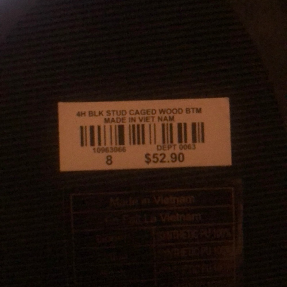 πΊπΈ New Torrid Black Heels w/Straps, Size 8. - Picture 8 of 8